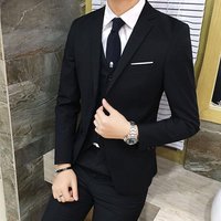 Men's Clothing Men's Groom's Suit Three Piece Slim Casual Work Suit Suit Men's Clothing