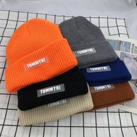 Men’s and women’s hats men’s winter knitted wool cap plus velvet thickened of the trendy warm and cold-proof cycling men’s cotton hat