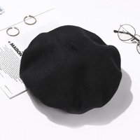 Wool beret vintage pumpkin hat Fashion casual Painter hat wool bud hat