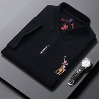 Premium Non Iron Embroidered Shirt Short Sleeve Casual & Business Top Dad Style Fashion
