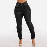Clothing Slim Stretch Jeans Sexy Hip Lifting High Waist Skinny Trousers