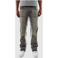 Men's Retro Patchwork Skinny Jeans European American Style Hip Hop Flared Pants Casual Versatile Floor Length Trousers