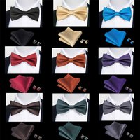 Men's Bow Tie Three-Piece Set British Style New Bowknot