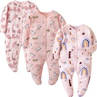Mother & Onesie Cover Feet Crawl Clothes Onesie Cover Fart Clothes Spring Autumn Pajamas Clothes