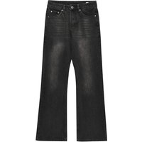 Men's Vintage Washed Flared Jeans – High Street Baggy Wide-Leg Denim Pants With Retro American Style (Sizes S-XXL)