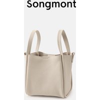 Songmont Yamashita Arimatsu Small Basket First Layer Cowhide High end Large Capacity Shoulder Handbag Bucket Bag