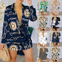 Sexy Fashion Printed Long sleeved Shirt