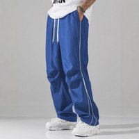 Men's Clothing New High Street Retro Functional Pants In Spring And Summer Men's Sports Casual Pants Loose Straight Pants