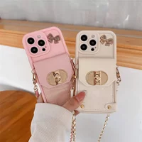 Crossbody Leather Wallet Card Holder Phone Case Iphone 17 Air 16 15 14 Plus 13 12 11 Pro Max Protective Cover