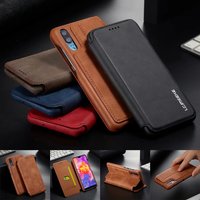 Retro Ultra Slim Leather Case Flip Cover for iPhone SE 11 Pro XS Max XR 8 7 6S 6 Plus Card Holder Stand Coque Capas Phon