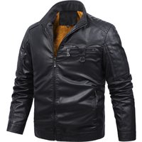 Men's Clothing Motorcycle Clothing Leather Jackets US Size Plain Leather Jackets Can Be Printed