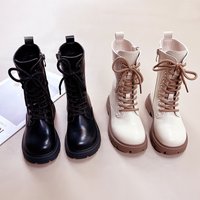 Girls Martin Boots Children's Shoes 2024 Autumn and Winter New Children's Boots Long Boots Single Boots
