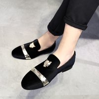 Lefu Shoes Gold Tiger Head Buckle Extra Large