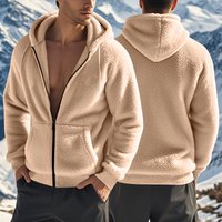 Clothing Spring Autumn Thickened Warm Double sided Fleece Jacket Zipper Loose Cardigan Casual Hooded Jacket