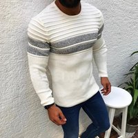 striped sweater Spring knit sweater casual top