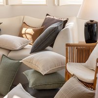 Simple Style Double Sided Jacquard Plaid Autumn Winter Solid Polyester Home Cushion Bedside Sofa Pillowcase Designer Deko Home Decor