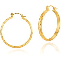 Fashion plain hoop personality earrings INS style copper plated real gold minimalist style metal texture earrings