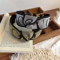 Wide edge knotted high end temperament letter headband headband product headwear
