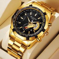 Watch Large Dial Quartz Watch Calendar Steel Band Men’s Watch Fashion Casual Men’s Watch