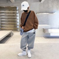 Teenage Guys Autumn Suits 2024 Handsome Middle Large Sports Street Blasting Spring Autumn Two Piece Suits Trendy