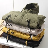 Clothing series windproof waterproof technology heat storage warmth Waimao winter hooded thickened assault cotton coat