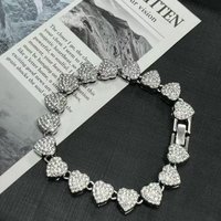 10mm Cuban Chain Necklace & Bracelet Set - Full Diamond Alloy Unisex Jewelry, Luxury Hip Hop Style For Men & Women
