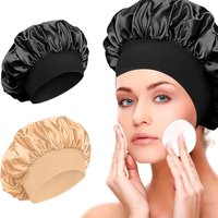 Wide-brimmed High-elasticity Headscarf, Beauty Hat, Bath Hat, Hair Care Hat, Women's Care Color Hat, Nightcap