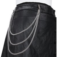 Men And Women's Jewelry Punk Metal Waist Chain Crossbody Hip Hop Multi Layered Versatile Long Fashion All Match Jeans Overalls Pendant