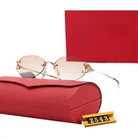 Fashionable designer sunglasses retro square oval frame gradient film glasses trendy casual