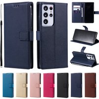 Leather Flip Wallet Case For Samsung Galaxy S21 S30 S20 S10 S9 S8 Plus S6 S7 Edge Note 8 9 10 Lite 20 Ultra Funda Protec