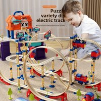 Children’s Variety Assembled Track Train Toys Electric Train Urban Traffic Roller Coaster Track Educational Toys