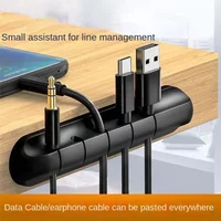 Organizador de cables autoadhesivo de silicona | Instalación sin taladros | Uso en casa y oficina | UE