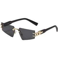 Sunglasses Polygonal Sunglasses Retro Wood Grain Leg Sunglasses Ins Trendy Net Sunglasses