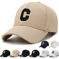 Hat baseball hard top outdoor sunshade cap Korean version casual fashionable large head embroidered