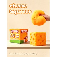1pc Extra Large Cheese Squeezy Squishy Toy Stress Relief Decompression Squeeze Toy