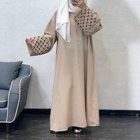Modest Abaya Dress Elegant Dubai Arabic Embroidered Abaya Dress – Loose Fit Long Robe Exquisite Embroidery 