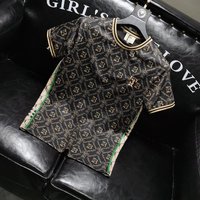Clothing high end round neck short sleeved T shirt spring summer letter embroidery half sleeved T shirt bottoming shirt top