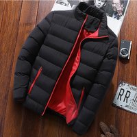 Winter Jackets Fashion Casual Windbreaker Stand Collar Thermal Coat Outwear Oversized Outdoor Camping Jacket Male Clothes
