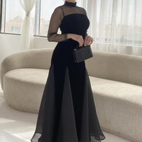 clothing sexy mesh splicing ball gown dress