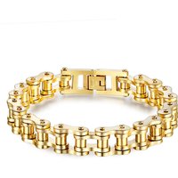 Hot Selling Titanium Steel Men’s Rock Style Personality Motorcycle Chain Bicycle Bracelet
