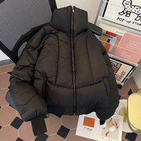 Clothing Short Puffer Jacket High Neck Oversized Streetwear Style Lightweight & Warm Winter Coat Urban Fashion