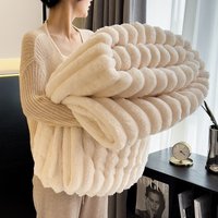 Ultra Soft Thickened Plush Flannel Blanket Milk Fleece Blanket Four Season