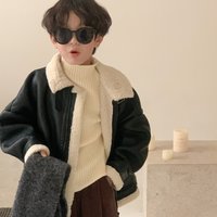 Coat Winter Korean Casual Fur Collar Leather Jacket Extra Zipper Leather Jacket