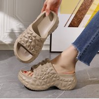 High Heel Eva Slippers Summer Outdoor Thick Bottom Heightening Flip Flops Non Slip Wear Resistant Breathable Sandals