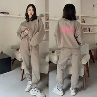 Clothing casual sportswear suits spring autumn students loose sweater wide leg pants two piece suit trendy