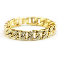 14MM Iced Prong Link Cuban Chain Bracelets For Men Women Full Rhinestones Chunky Miami Cuban Bracelet Punk Hip Hop Jewelry Gift