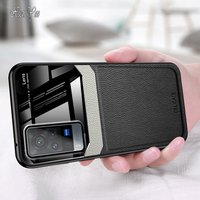 XUANYAO Phone Case VIVO X60 Pro Case Slim Hard Leather Cover VIVO X60 Pro Plus Case Soft Silicon Edge Cover