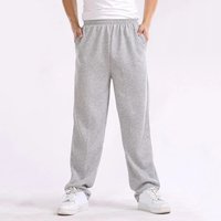 Men's Baggy Pants Trousers Solid Color Slim Fitted Sweatpants Elastic Casual Pants Homme Extra Plus Size 4XL Joggers
