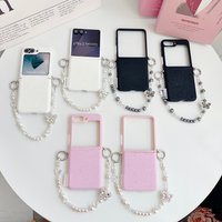 Samsung Up Down Folding Series Ruiyun Pattern Side Buckle & Butterfly Bracelet Samsung Galaxy Z Flip5.6.7 Mobile Phone Case Viral Trends Mobil