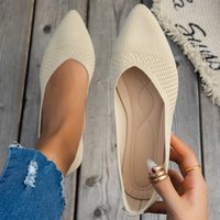 2024 Fall European American Style Large Pointed Toe Flat Loafers Casual Shoes